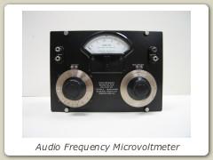 Audio Frequency Microvoltmeter