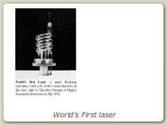 World's First laser
