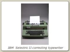 IBM  Selectric II correcting typewriter